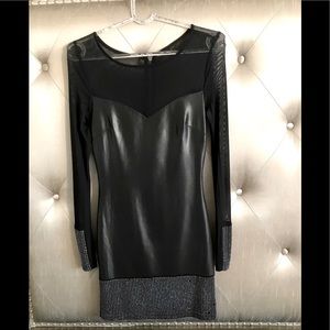 BEBE Leather(like)  Dress Size S